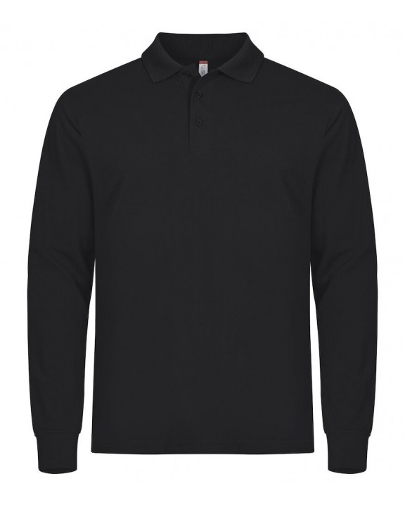 CLIQUE Manhattan L/S Poloshirt personalisierbar