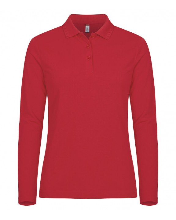 Poloshirt CLIQUE Manhattan L/S Women voor bedrukking &amp; borduring