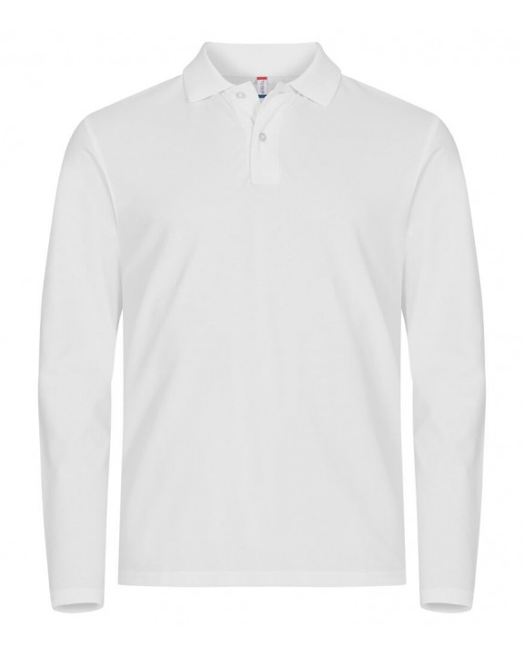 CLIQUE Stretch Premium Polo L/S Poloshirt personalisierbar