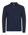 CLIQUE Stretch Premium Polo L/S Poloshirt personalisierbar