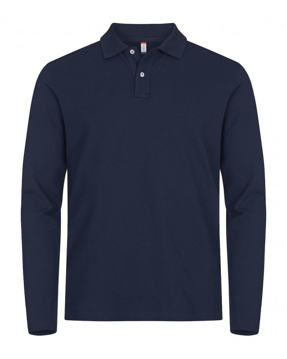 CLIQUE Stretch Premium Polo L/S Poloshirt personalisierbar