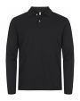 CLIQUE Stretch Premium Polo L/S Poloshirt personalisierbar