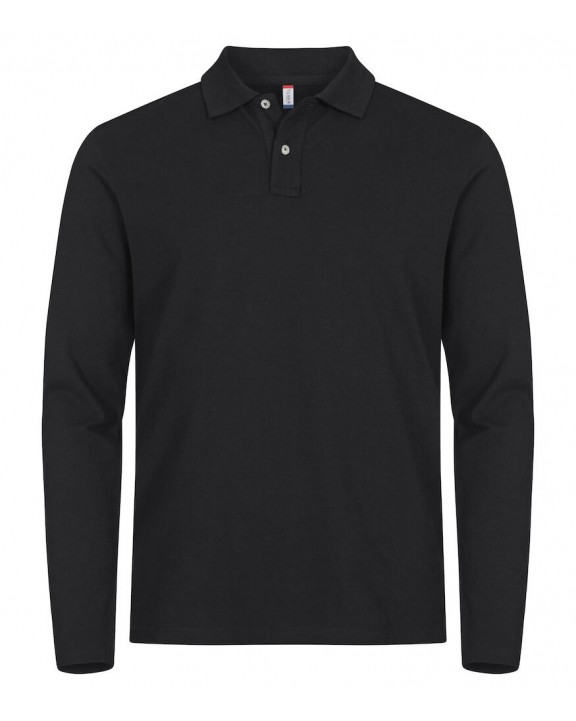 CLIQUE Stretch Premium Polo L/S Poloshirt personalisierbar