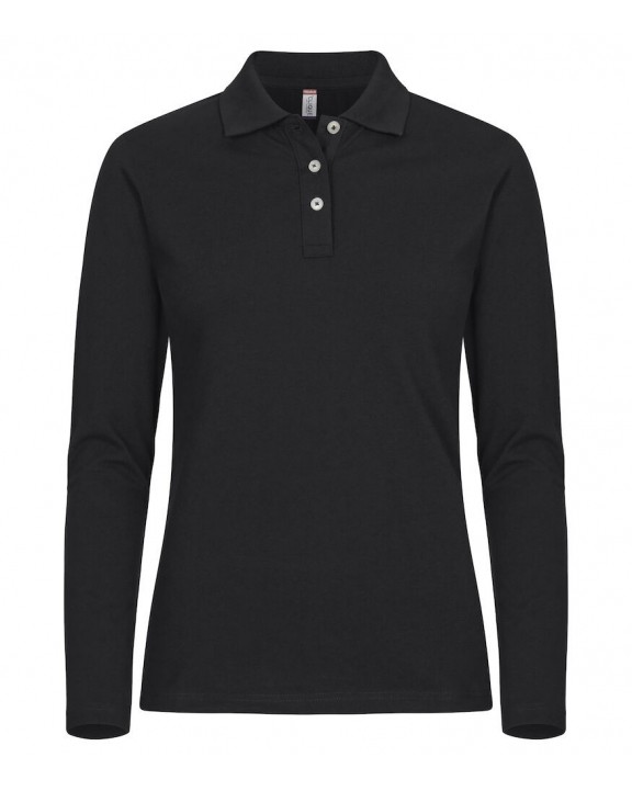 Poloshirt CLIQUE Stretch Premium Polo L/S Women voor bedrukking &amp; borduring