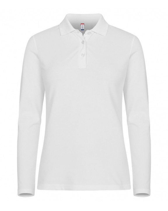 Poloshirt CLIQUE Stretch Premium Polo L/S Women voor bedrukking &amp; borduring