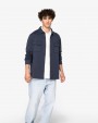 Hemd NATIVE SPIRIT Ecologisch verwassen herenoverhemd in geborsteld fleece voor bedrukking &amp; borduring