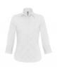 Chemise personnalisable B&C Milano/women Popelin Shirt 3/4 sleeves
