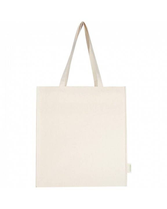 4DO Orissa 180 g/m² Tragetasche mit Seitenfalte aus Bio-Baumwolle 14L Tote Bag personalisierbar