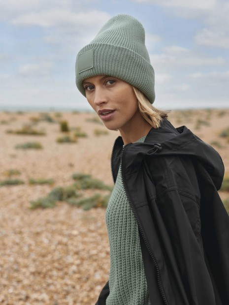 Casquettes à personnaliser BEECHFIELD Bonnet à large revers avec patch ton sur ton 