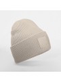 BEECHFIELD Bonnet à large revers avec patch ton sur ton natural stone personnalisable