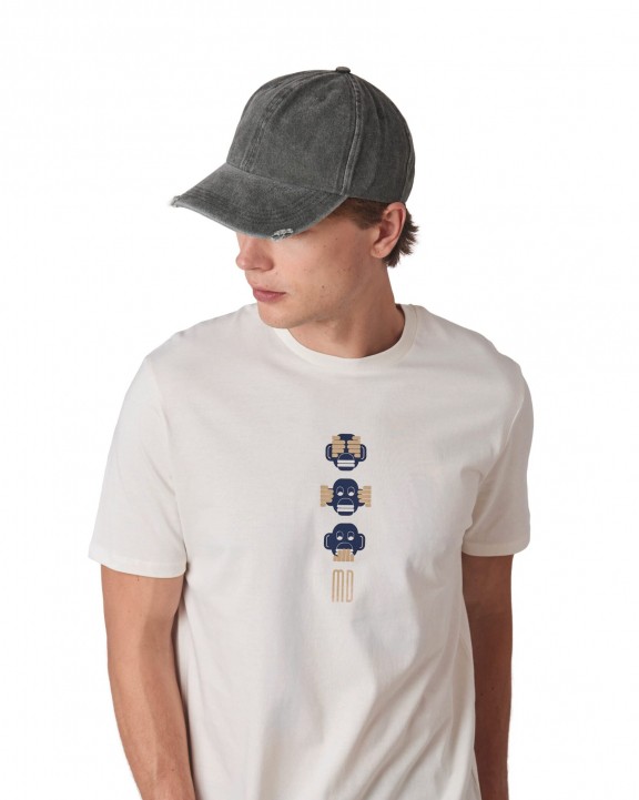 Casquette personnalisable K-UP Casquette vintage effet déchiré - 6 panneaux