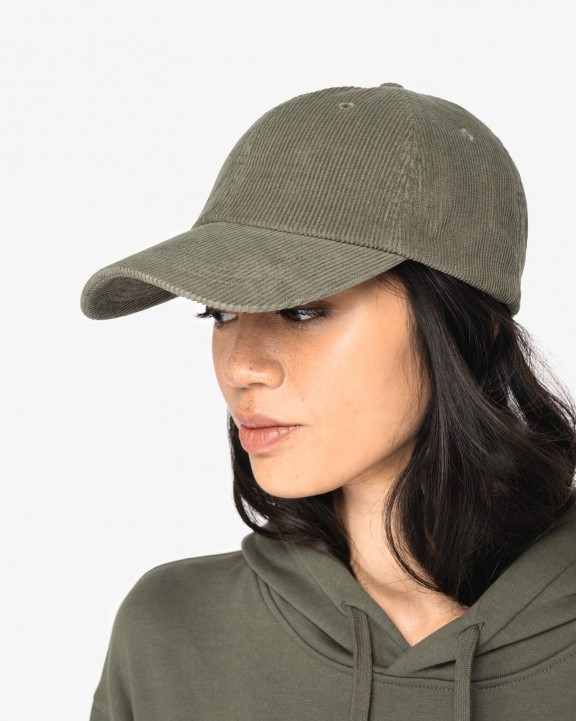 Casquette personnalisable NATIVE SPIRIT Casquette écoresponsable en velours côtelé 6 panneaux unisexe