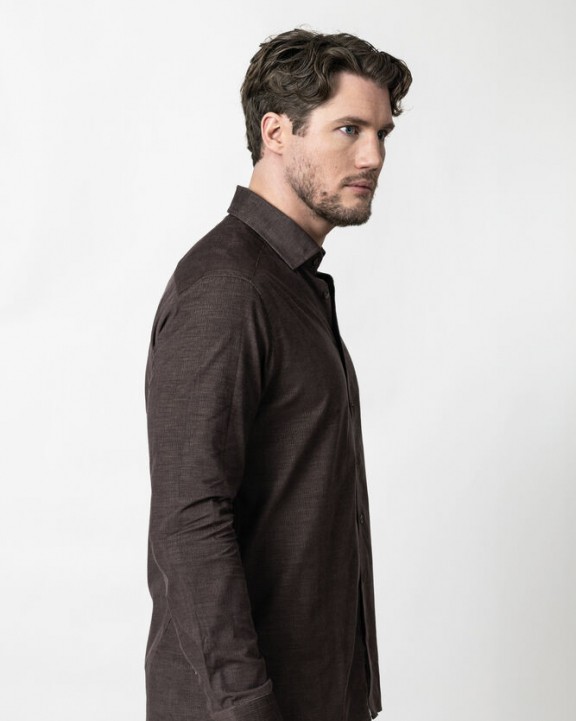 Chemise personnalisable J. HARVEST & FROST Indigo Bow 134 Cord Shirt Tailored Fit M