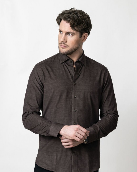 Chemise personnalisable J. HARVEST & FROST Indigo Bow 134 Cord Shirt Tailored Fit M