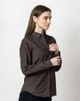 Hemd J. HARVEST & FROST Indigo Bow 134 Cord Shirt Contemporary Fit W voor bedrukking &amp; borduring