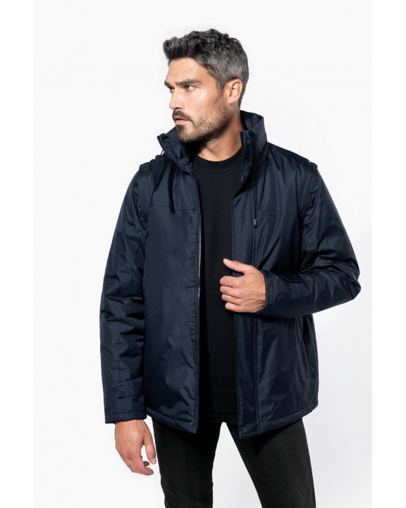 KARIBAN Blouson mit abnehmbaren Ärmeln für Herren Jacke personalisierbar