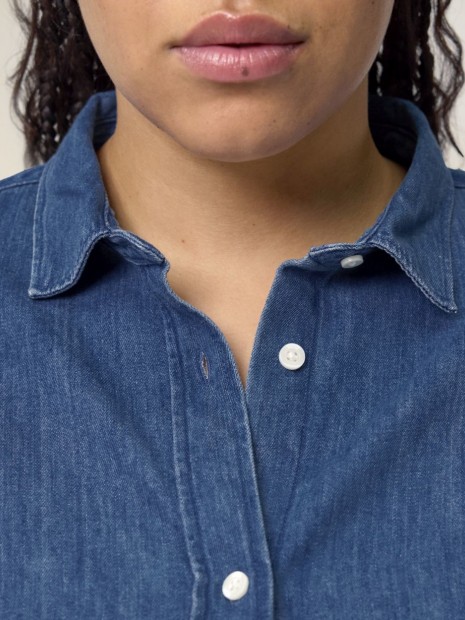 Chemises à personnaliser STANLEY/STELLA Stella Denim Shirt Mid Wash