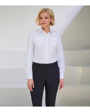 BROOK TAVERNER Damen-Pilotenhemd mit langen Ärmeln Hemd personalisierbar