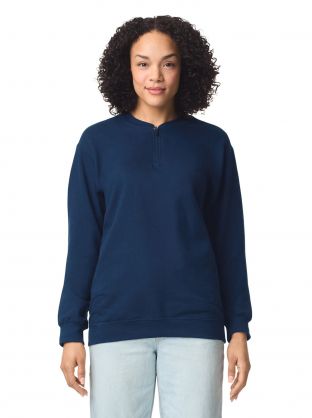 Sweat-shirt en molleton 1/4 zip