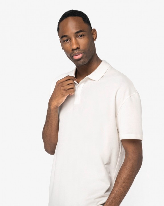 Polo personnalisable NATIVE SPIRIT Polo écoresponsable maille piquée à épaules tombantes homme
