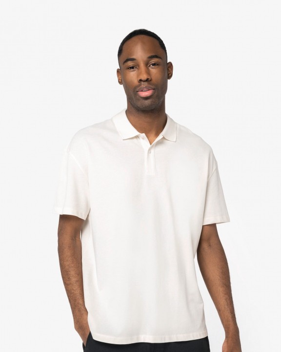 Polo personnalisable NATIVE SPIRIT Polo écoresponsable maille piquée à épaules tombantes homme
