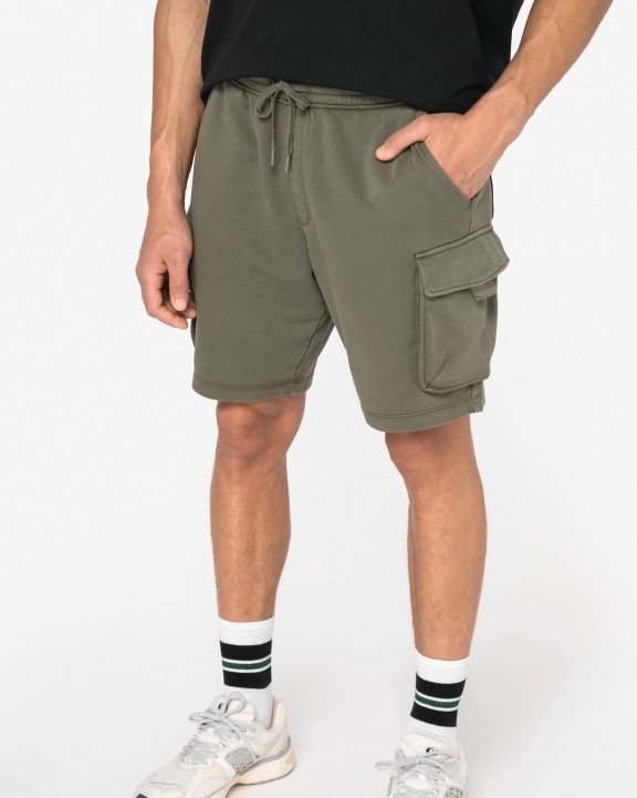 Bermuda & short personnalisable NATIVE SPIRIT Short cargo écoresponsable délavé French Terry homme