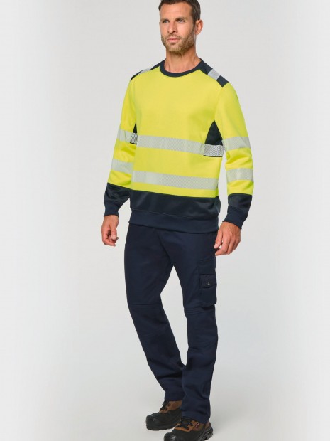Sweat-shirts à personnaliser WK. DESIGNED TO WORK Sweat-shirt de sécurité recyclé col rond unisexe 