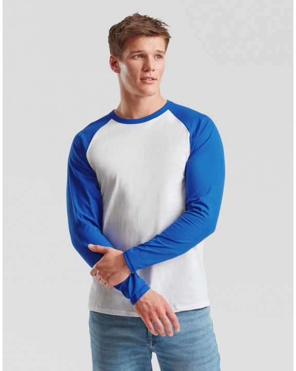 T-shirt FOL Long Sleeve Baseball T-Shirt voor bedrukking &amp; borduring