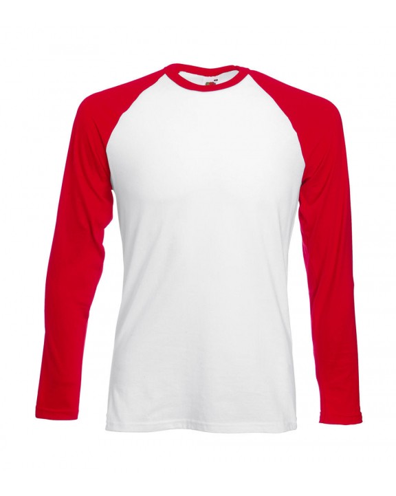 T-shirt FOL Long Sleeve Baseball T-Shirt voor bedrukking &amp; borduring