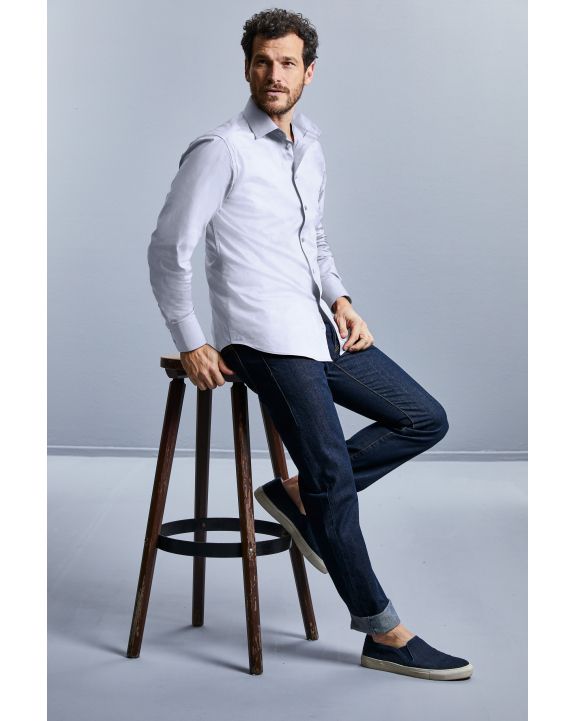 Hemd RUSSELL Men's Long Sleeve Easy Care Fitted Shirt voor bedrukking & borduring