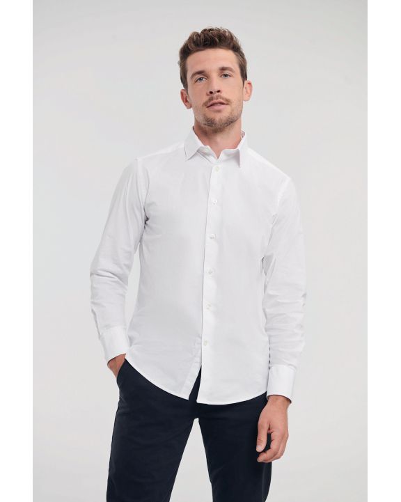 Hemd RUSSELL Men's Long Sleeve Easy Care Fitted Shirt voor bedrukking & borduring