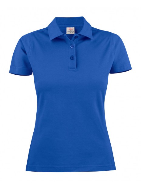PRINTER POLO PIQUE SURF FEMME bleu personnalisable