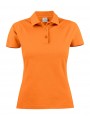 PRINTER POLO PIQUE SURF FEMME orange personnalisable