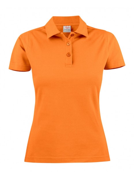 PRINTER POLO PIQUE SURF FEMME orange personnalisable