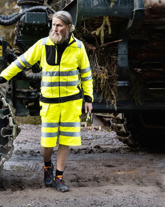 Bermuda & short personnalisable PROJOB 6503 SHORT POLYCOTON - EN ISO 20471 CLASSE 2/1