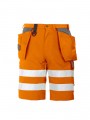 PROJOB 6503 SHORT POLYCOTON - EN ISO 20471 CLASSE 2/1 orange personnalisable