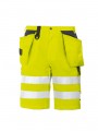 PROJOB 6503 SHORT POLYCOTON - EN ISO 20471 CLASSE 2/1 jaune personnalisable