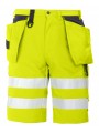 PROJOB 6503 SHORT POLYCOTON - EN ISO 20471 CLASSE 2/1 jaune/noir personnalisable