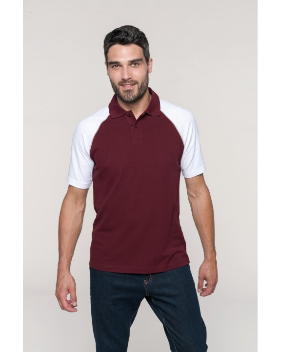 Polo personnalisable KARIBAN Polo baseball manches courtes