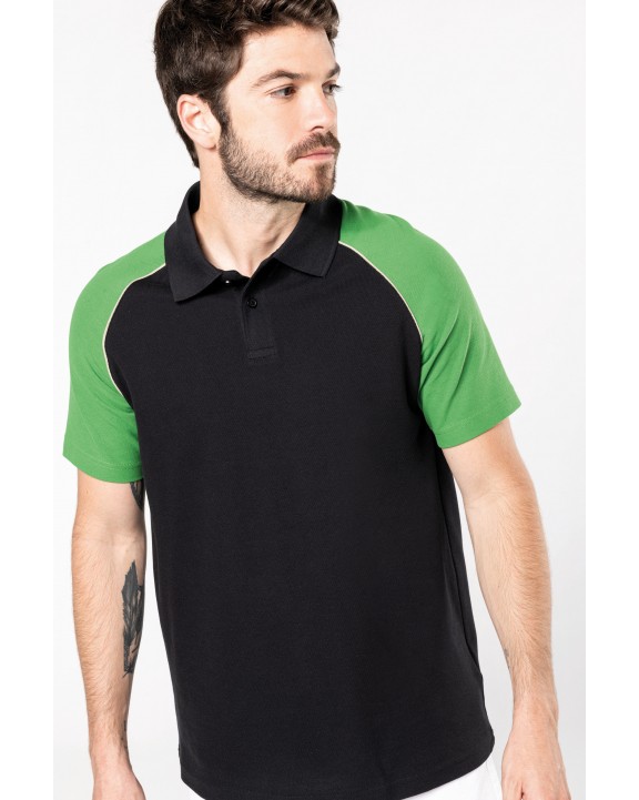 Polo personnalisable KARIBAN Polo baseball manches courtes