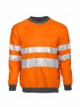 Sweater PROJOB 6101 SIGNALISATIESWEATER RONDE HALS EN ISO20471 KLASSE 3 voor bedrukking &amp; borduring