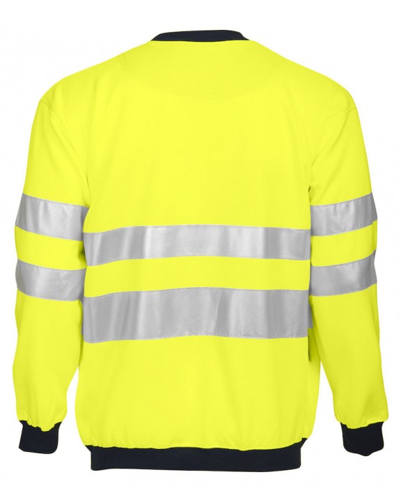 Sweater PROJOB 6101 SIGNALISATIESWEATER RONDE HALS EN ISO20471 KLASSE 3 voor bedrukking &amp; borduring