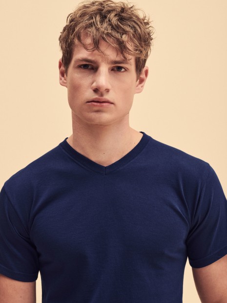 T-Shirts à personnaliser FOL T-shirt homme col v Valueweight (61-066-0) 