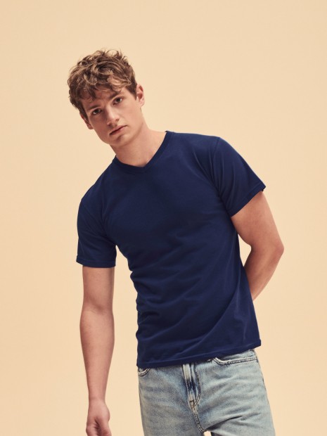 T-Shirts à personnaliser FOL T-shirt homme col v Valueweight (61-066-0) 