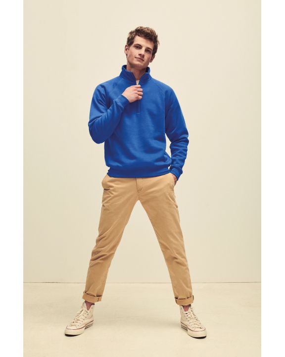 Sweatshirt FOL Premium Zip Neck Sweatshirt (62-032-0) personalisierbar