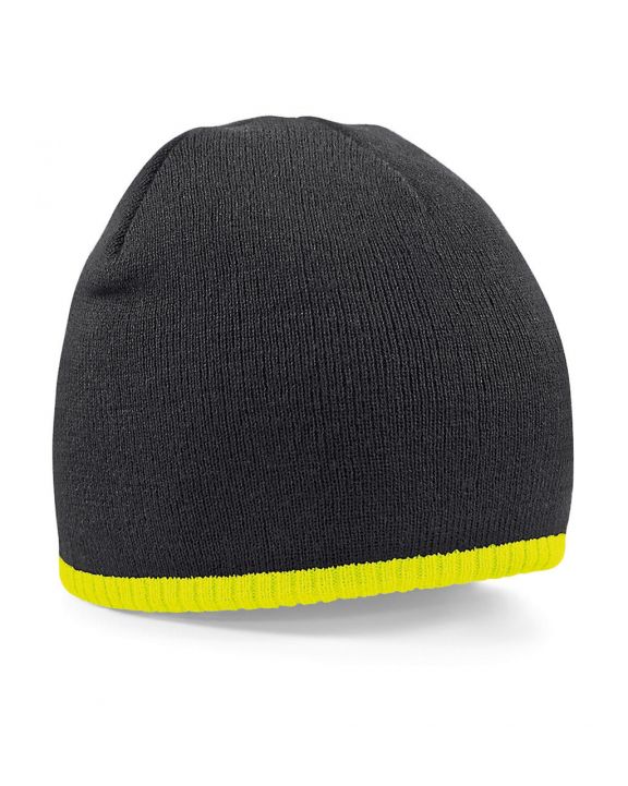 Mütze, Schal & Handschuh BEECHFIELD Two-Tone Beanie Knitted Hat personalisierbar