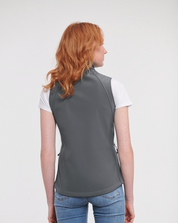 RUSSELL Ladies` Softshell Gilet Softshell personalisierbar