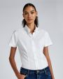 Hemd KUSTOM KIT Women's Tailored Fit Premium Oxford Shirt SSL voor bedrukking &amp; borduring