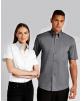 Hemd KUSTOM KIT Women's Tailored Fit Premium Oxford Shirt SSL voor bedrukking & borduring