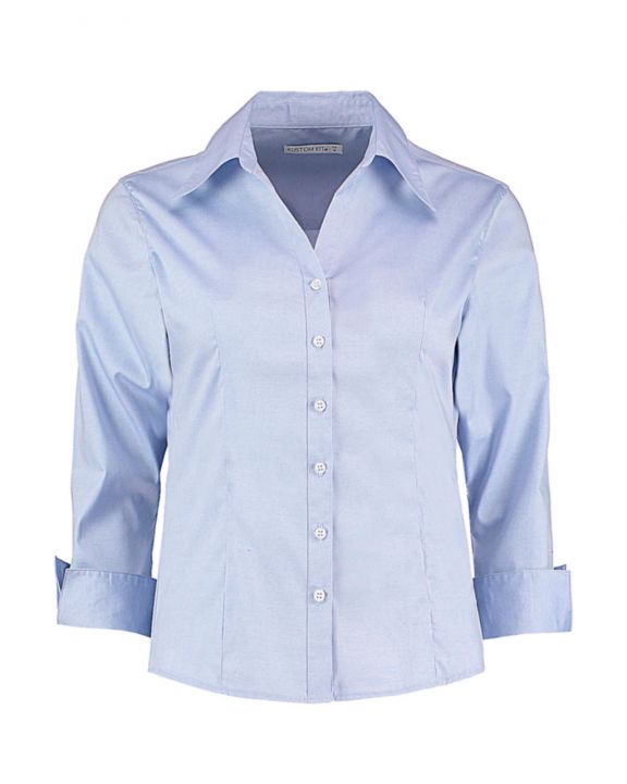 Hemd KUSTOM KIT Women's Tailored Fit Premium Oxford 3/4 Shirt voor bedrukking & borduring